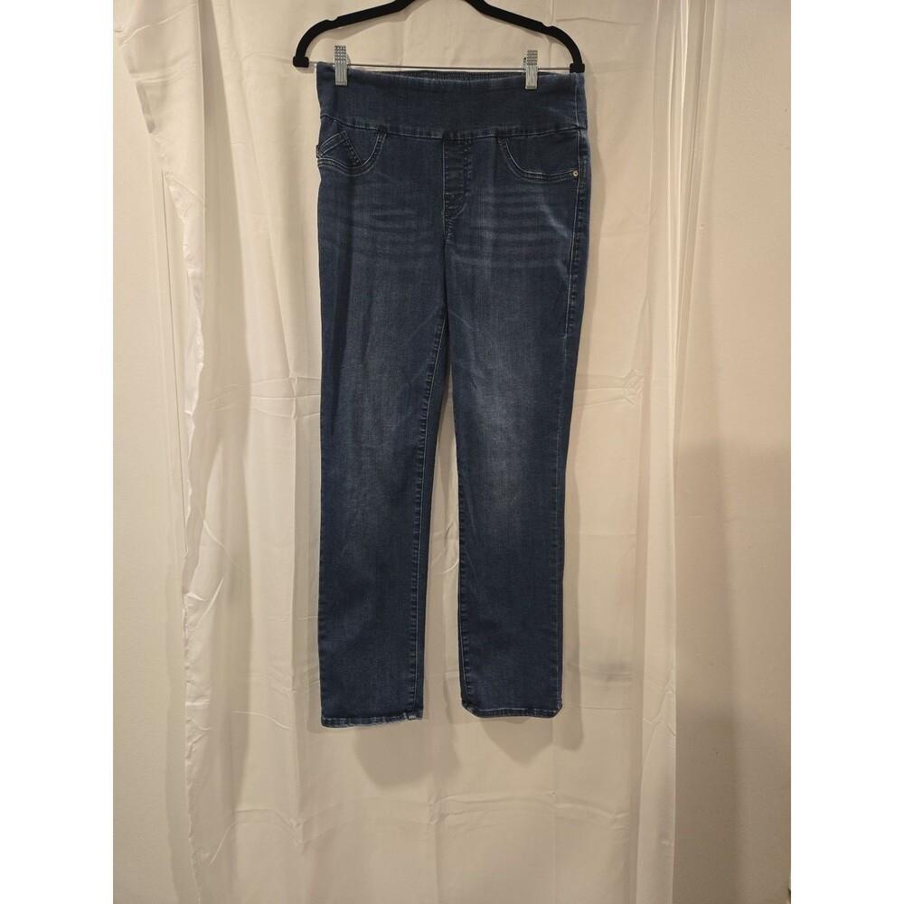 Rock & Republic Women's High Rise Pull-On Straight Leg Jeans